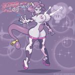  1:1 2d_animation alternate_species animated areola big_breasts bodily_fluids breasts clothing female humanoid humanoidized lactating legendary_pok&eacute;mon legwear loop mewtwo milk nintendo nipples not_furry pok&eacute;mon pok&eacute;mon_(species) short_playtime solo supersatanson thick_thighs thigh_highs video_games wide_hips 