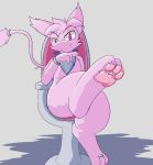  ambiguous_gender conditional_dnp feral foot_focus fur hi_res jewelry legendary_pok&eacute;mon mew nintendo pawpads paws pink_body pink_eyes pink_fur pok&eacute;mon pok&eacute;mon_(species) ryoku solo video_games 