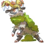  brown_eyes commentary creature english_commentary full_body gen_6_pokemon gogoat horns no_humans pinkgermy pokemon pokemon_(creature) simple_background solo standing white_background 