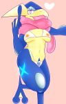  &lt;3 absurd_res anthro big_breasts bikini breasts clothing dsmm female greninja hi_res nintendo nipples pok&eacute;mon pok&eacute;mon_(species) swimwear translucent translucent_clothing video_games 