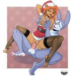  breasts calamity_coyote christmas digital_color digital_media_(artwork) female holidays julie_bruin on_bottom on_top reverse_cowgirl_position sex stogiegoatarts tiny_toon_adventures vaginal warner_brothers 