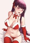  bikini bushido_kuroi christmas girls_frontline swimsuits tagme thighhighs wa2000_(girls_frontline) 