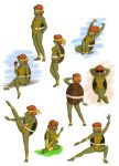  absurd_res anthro april_o&#039;neil breasts eyewear female hi_res inverseworld multiple_poses non-mammal_breasts pose reptile scalie shell solo sunglasses teenage_mutant_ninja_turtles turtle 