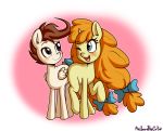  anibaruthecat blush brother brother_and_sister duo equid equine eyebrows eyelashes female feral friendship_is_magic hasbro hi_res horn mammal my_little_pony open_mouth pegasus pound_cake_(mlp) pumpkin_cake_(mlp) sibling simple_background sister smile unicorn wings young 