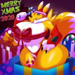  1:1 2020 areola armwear big_breasts big_butt black_claws black_nose bodily_fluids breasts bridal_gauntlets butt candy candy_cane canid canine christmas christmas_candy claws clothing clothing_aside curvaceous curvy_figure dessert digimon digimon_(species) female fingerless_gloves fluffy fluffy_tail focus food fur genital_fluids genitals gift gloves hand_on_hip handwear hi_res holding_food holding_object holidays huge_breasts huge_butt huge_nipples huge_thighs improvised_sex_toy itisjoidok long_nails long_tail mammal mostly_nude nails navel navel_piercing object_in_pussy open_mouth open_smile penetration piercing pose pussy pussy_juice renamon sex sharp_teeth smile solo solo_focus standing standing_sex teeth thick_thighs tongue tuft vaginal vaginal_penetration video_games voluptuous wide_hips yellow_body yellow_fur 