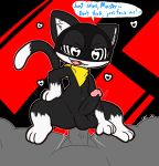  &lt;3 &lt;3_eyes 2020 3_toes abstract_background ambiguous_gender ambiguous_on_anthro ambiguous_on_bottom ambiguous_penetrating_anthro anon anthro anthro_focus atlus balls bandanna big_balls big_penis black_background black_balls black_body black_eyes black_fur black_mask black_penis dialogue dipstick_tail domestic_cat duo english_text erection faceless_ambiguous faceless_character faceless_male fangs felid feline felis fur genitals glans grey_balls grey_penis hand_on_leg hand_on_thigh hi_res hypnosis inner_ear_fluff kerchief larger_anthro larger_male looking_down looking_pleasured male male/male male_focus male_on_top male_penetrated male_penetrating male_penetrating_male mammal megami_tensei megami_tensei_persona mind_control morgana_(persona) multicolored_tail on_bottom on_top open_mouth penetration penis pink_glans power_bottom red_background reverse_cowgirl_position sex simple_background size_difference smaller_ambiguous smaller_male smile solo_focus speech_bubble straddling text toes tuft ultilix video_games white_body white_eyes white_fur white_inner_ear yellow_bandanna yellow_kerchief 