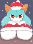  big_breasts breasts christmas christmas_clothing christmas_headwear clothing female hat headgear headwear hi_res holidays humanoid kirlia looking_at_viewer nintendo pok&eacute;mon pok&eacute;mon_(species) rui_(sugaru) santa_hat smile smiling_at_viewer solo sugaru under_boob video_games 