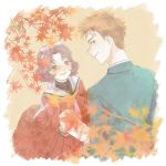  autumn autumn_leaves cardcaptor_sakura mymtx sasaki_rika school_uniform terada_yoshiyuki 