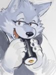  2014 anthro black_nose canid canine canis clothed clothing domestic_dog eating eyewear food food_fetish glasses hi_res holding_food holding_object humanoid_hands kemono kita_9999 looking_at_viewer male mammal simple_background sketch slightly_chubby solo suggestive suggestive_food sushi white_background 
