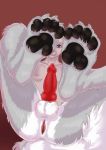  4_toes absurd_res anatomically_correct anatomically_correct_genitalia anatomically_correct_penis animal_genitalia animal_penis anthro anus balls black_eyebrows black_pawpads butt canid canine canine_penis claws colored erection eyebrows fapchop fox fur genitals grey_body grey_fur hair hi_res intersex knot looking_at_viewer maleherm mammal markings multicolored_body multicolored_fur nude pawpads paws penis pink_nose purple_eyes reclining red_background red_penis riley_(disjachi) shaded simple_background solo toes two_tone_body two_tone_fur white_body white_fur white_hair 