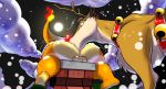  2019 anal anthro capreoline cervid charmander chimney christmas deep_rimming detailed_background duo fan_character feral hadou holidays male male/male mammal nintendo oral pok&eacute;mon pok&eacute;mon_(species) reindeer rimming rudolph_the_red_nosed_reindeer saliva_on_anus saliva_on_balls satsui-n0-had0u sex size_difference snow stuck video_games 