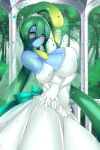  alina_pegova dress monster_girl monster_musume_no_iru_nichijou suu_(monster_musume) wedding_dress 