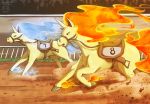  better_version_at_source cantering equid equine fast female fiery fire gallop galloping horse horseracing male male/female mammal mane nintendo pok&eacute;mon pok&eacute;mon_(species) pony race race_track rapidash shiny_pok&eacute;mon solo speed track trot twime777 video_games 
