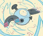  1_eye ambiguous_gender blue_body magnemite nintendo pinkgermy pok&eacute;mon pok&eacute;mon_(species) solo video_games 