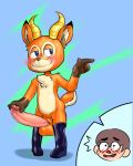  4:5 absurd_res animal_crossing anthro beau_(animal_crossing) big_penis blush cervid clothing digital_media_(artwork) erection footwear genitals hi_res huge_penis human human_on_anthro humanoid_genitalia hyper hyper_genitalia hyper_penis imminent_sex interspecies kinkykong male male/male mammal nintendo nude open_mouth penis rubber rubber_boots simple_background standing threat video_games villager_(animal_crossing) 