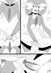  2013 abdominal_bulge anthro arch_position big_penis blush bodily_fluids breasts cervix chest_spike comic duo erection female gallade gardevoir genital_fluids genitals grass greyscale internal lying male male/female monochrome motion_lines nintendo on_back open_mouth penetration penile penile_penetration penis penis_in_pussy plant pok&eacute;mon pok&eacute;mon_(species) pussy pussy_juice pussy_juice_on_leg sex spikes spikes_(anatomy) standing tapering_penis uterus vaginal vaginal_penetration video_games yuu_h 