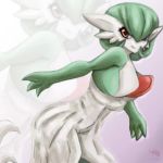  1:1 bottomwear breasts clothing digital_media_(artwork) female gardevoir gift horn humanoid nintendo not_furry pok&eacute;mon pok&eacute;mon_(species) red_eyes skirt solo vandclash video_games 