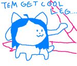  ambiguous_gender boots clothed clothing dark_hair duo female feral footwear high_heels line_art low_res meme mettaton_ex ms_paint shitpost shoes sketch temmie_(undertale) text twerkyvulture undertale video_games 