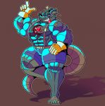  &lt;3 abs anthro biceps bottomwear clothing einthebusinessdeer gloves handwear hi_res mad_rat_(character) mad_rat_dead male mammal murid murine muscular muscular_anthro muscular_male pecs pose rat rodent shorts smile smirk solo suspenders teeth tongue tongue_out 