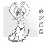  absurd_res anthro between_breasts breasts clothing dreamworks duo felid feline female fuzzass hi_res koh kung_fu_panda male male/female mammal master_tigress monochrome pantherine sabrotiger tiger underwear 