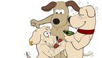  brian_griffin canine crossover cum dog drink drunk ear_piercing family_guy fel gay gromit gromit_the_dog jasper male mammal penis piercing wallace_and_gromit 