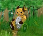  anthro balls belly blush bodily_fluids cum field foreskin fur genital_fluids genitals grass hindpaw male mammal moobs nintendo nipples overweight overweight_anthro overweight_male pawpads paws penis plant pok&eacute;mon pok&eacute;mon_(species) precum raichu rodemaru slightly_chubby solo sweat tongue tongue_out tree uncut video_games wet white_belly yellow_body yellow_fur 