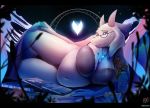  2018 anthro belly big_belly big_breasts boss_monster bovid bra breasts caprine catcouch clothed clothing curvy_figure deep_navel digital_media_(artwork) eyewear female fur glasses horn lingerie looking_at_viewer mammal mature_female multicolor navel slightly_chubby solo thick_thighs toriel undertale underwear video_games voluptuous white_body white_fur wide_hips 