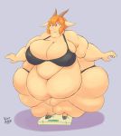  absurd_res anthro bovid breasts caprine female goat hair hi_res mammal obese obese_anthro obese_female overweight overweight_anthro overweight_female solo vant_talon weighing_scale 