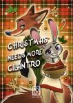  2020 absurd_res anthro candy candy_cane canid canine clothed clothing comic cookie cover cover_art cover_page dessert disney duo english_text female fluffy fluffy_tail food fox fully_clothed fur green_eyes grey_body grey_fur grin hi_res holding_object judy_hopps lagomorph leporid looking_at_viewer male mammal necktie nick_wilde purple_eyes qalcove rabbit red_fox smile standing sweater text topwear zootopia 