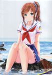  high_school_fleet ise_sakura na_kyo possible_duplicate seifuku skirt_lift wet 