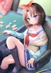  high_school_fleet hirota_sora open_shirt possible_duplicate seifuku skirt_lift suyamori sweater 