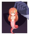  blacksaikou chibi miia_(monster_musume) monster_girl monster_musume_no_iru_nichijou naked nipples pointy_ears rachnera_arachnera tail 