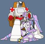  ambulance artist_request autobot chair fellatio hand_on_another's_head hetero mecha no_humans oldschool oral penis ratchet red_cross robot science_fiction sitting transformers what 