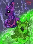  animatronic anthro canid canine duo five_nights_at_freddy&#039;s five_nights_at_freddy&#039;s_3 five_nights_at_freddy&#039;s_special_delivery fox fur hi_res lagomorph leporid machine male mammal qtippywastaken rabbit radioactive_foxy robot springtrap_(fnaf) text toxic_springtrap video_games 