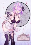  bra capitan_wei cleavage horns maid megane tagme thighhighs 