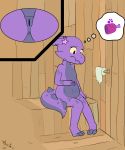  anus bathroom butt clitoris female genitals hi_res hidden_camera inside_toilet kobold outhouse pussy toilet tp upset_stomach 