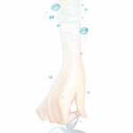  ambiguous_gender bubble caustics hands highres mu_mashu opening_can original simple_background white_background 