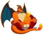  alpha_channel anthro armlet balls burning charizard choker clothing collar dragon erection fire genitals hi_res jewelry legwear male muscular muscular_anthro muscular_male necklace nintendo notkastar nude penis pok&eacute;mon pok&eacute;mon_(species) scalie smile solo stockings underwear video_games wings 