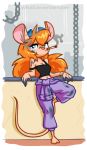  animated anthro chip_&#039;n_dale_rescue_rangers disney female gadget_hackwrench short_playtime smoking whateverbender 