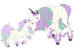  animeangel7 blue_eyes duo equid equine eyes_closed female female/female feral flat_colors galarian_ponyta galarian_rapidash hi_res hooves mammal nintendo pastel pok&eacute;mon pok&eacute;mon_(species) quadruped regional_form_(pok&eacute;mon) simple_background video_games white_background 