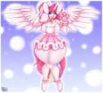  anthro bottomwear bunny_costume clothing costume dress girly hasbro hi_res looking_at_viewer maplestory_2 my_little_pony nude oc:nekonin skirt solo tatemil thick_thighs 