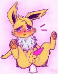  anal anal_penetration animal_genitalia animal_penis balls bestiality bodily_fluids border cum dildo eeveelution ejaculation erection feral fur genital_fluids genitals hi_res jolteon jolteontravis male male/male male_penetrated nintendo open_mouth penetration penis pok&eacute;mon pok&eacute;mon_(species) sex sex_toy solo video_games white_border 