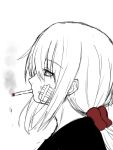  1girl cigarette kantai_collection kiriha_kizuki smoke smoking 