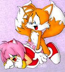  amy_rose anthro canine cum cum_in_ass cum_inside cumshot doggystyle drs duo female fox from_behind male mammal miles_prower multiple_tails orgasm sega sex sonic_(series) sonic_team straight tails unknown_artist 