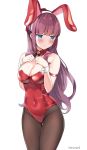  animal_ears bunny_ears bunny_girl kaetzchen new_game! no_bra pantyhose takimoto_hifumi 