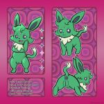  1:1 anthro anus chest_tuft chibi eevee eeveelution espeon female feral forehead_gem fur fusion genitals green_body green_fur hi_res model_sheet nintendo obscenecanary plump_labia pok&eacute;mon pok&eacute;mon_(species) pok&eacute;mon_fusion pussy solo text tuft video_games white_text 