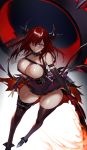  arknights cleavage horns horz surtr_(arknights) tagme thighhighs 