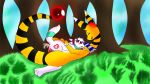  16:9 absurd_res ampharos anthro bodily_fluids canid canine cum cum_in_ass cum_inside demon duo eeveelution fan_character feral gabu_art genital_fluids hi_res male male/male male_penetrated male_penetrating male_penetrating_male mammal nintendo penetration pok&eacute;mon pok&eacute;mon_(species) umbreon video_games widescreen 