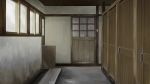  architecture bathroom commentary_request day door east_asian_architecture indoors kajiji no_humans original scenery window wooden_ceiling 