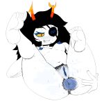  anus bodily_fluids breasts butt female genitals hairy_anus hairy_ass hairy_pussy hi_res homestuck humanoid ms_paint_adventures musk nipples not_furry nude presenting pubes pussy smell smelly solo spread_butt spreading sweat vriska_serket webcomic yumyumyeen 
